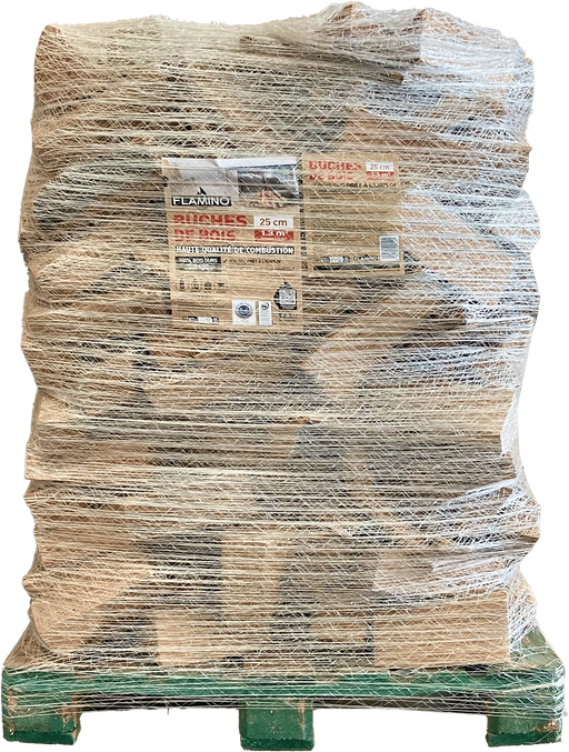 Flamino Kaminholz 25 cm Ballen 2 m3 Hartholz Trocken Zertifiziert