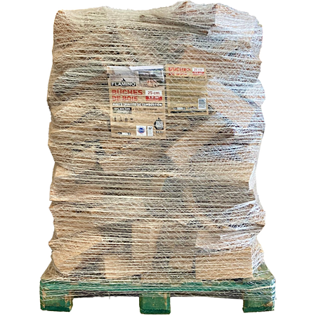 Flamino Kaminholz 30 cm Ballen 2 m3 Hartholz Trocken Zertifiziert